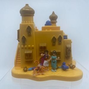 Vintage 1995 Polly Pocket Bluebird Aladdin Agrabah Marketplace House Complete